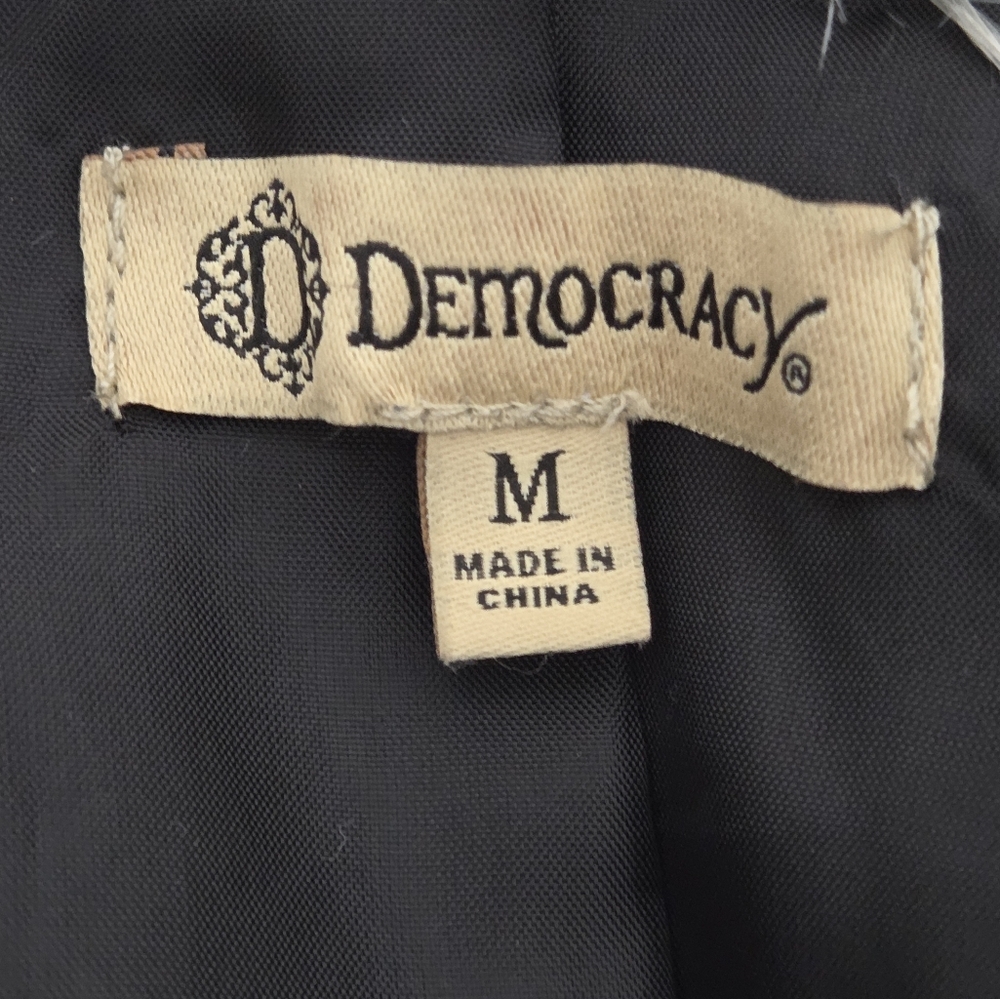 Democracy Open Front Faux Fur Vest M - Picture 10 of 11
